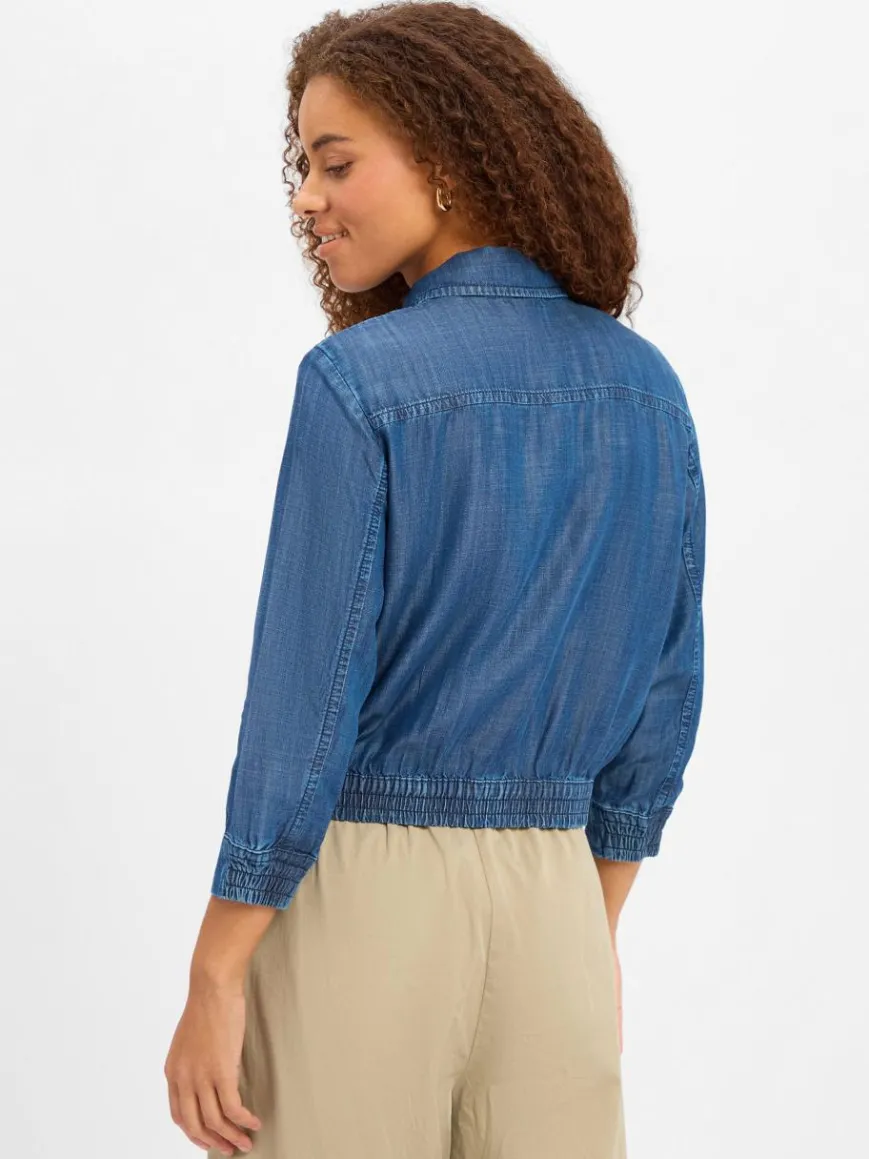 More & More Blazer*Damen Blazer blau uni