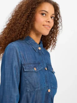 More & More Blazer*Damen Blazer blau uni