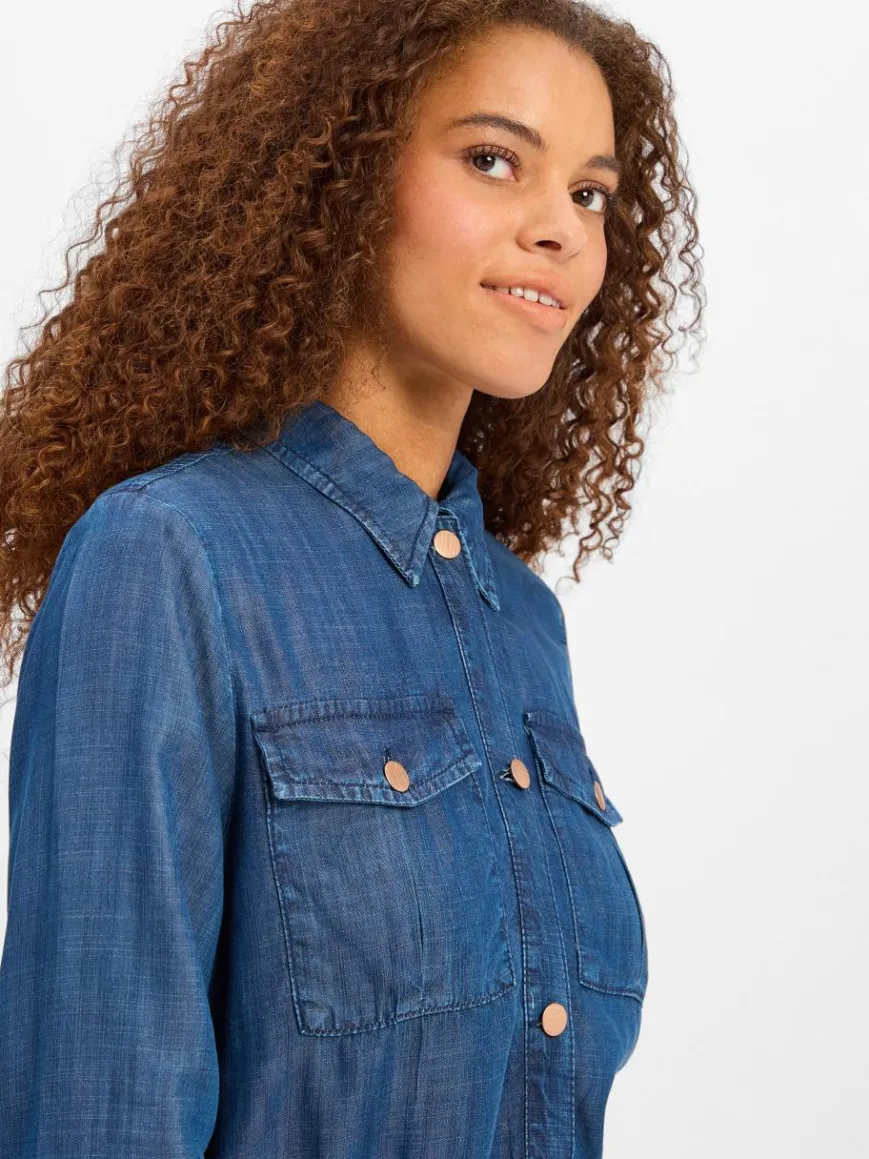 More & More Blazer*Damen Blazer blau uni