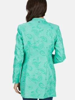 White Label Blazer*Damen Blazer grün gemustert