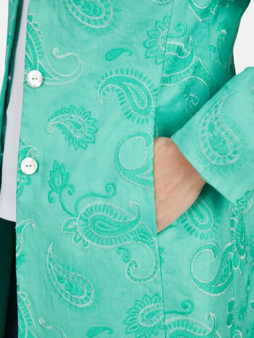 White Label Blazer*Damen Blazer grün gemustert