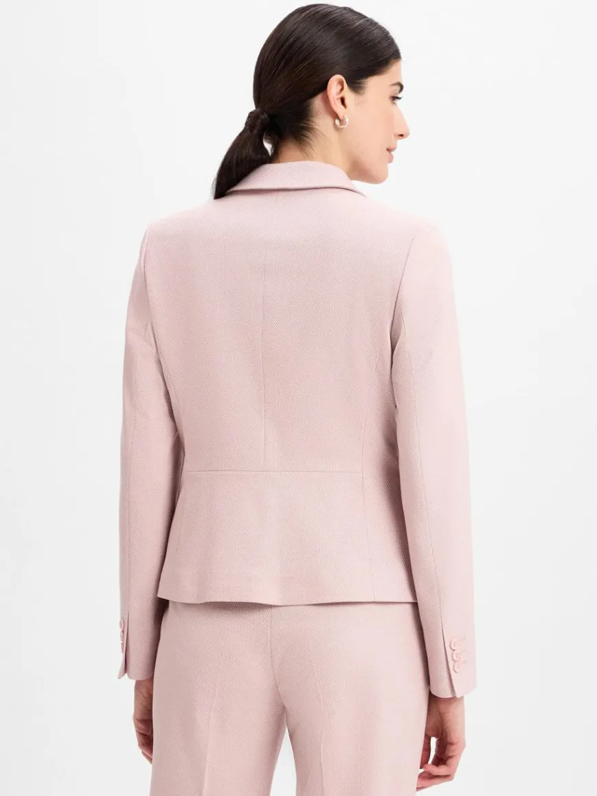 More & More Blazer*Damen Blazer rosa strukturiert