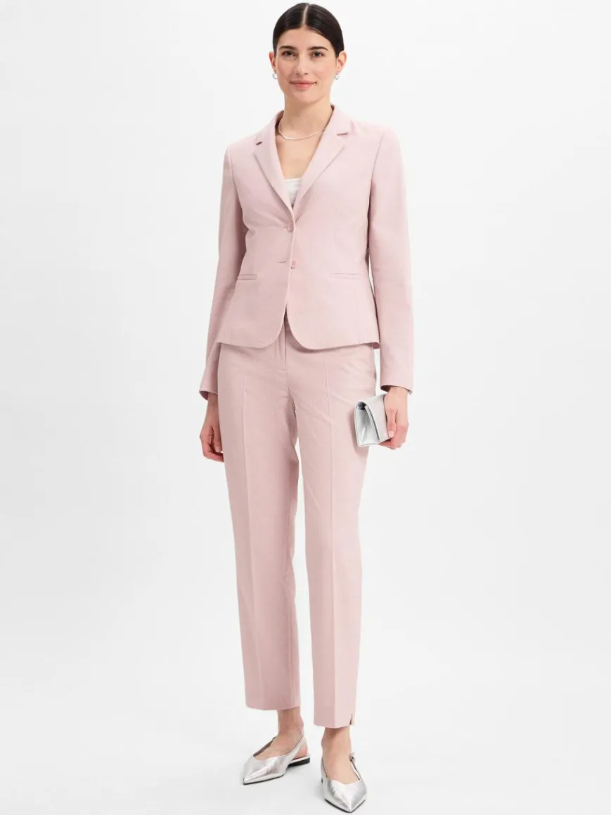 More & More Blazer*Damen Blazer rosa strukturiert
