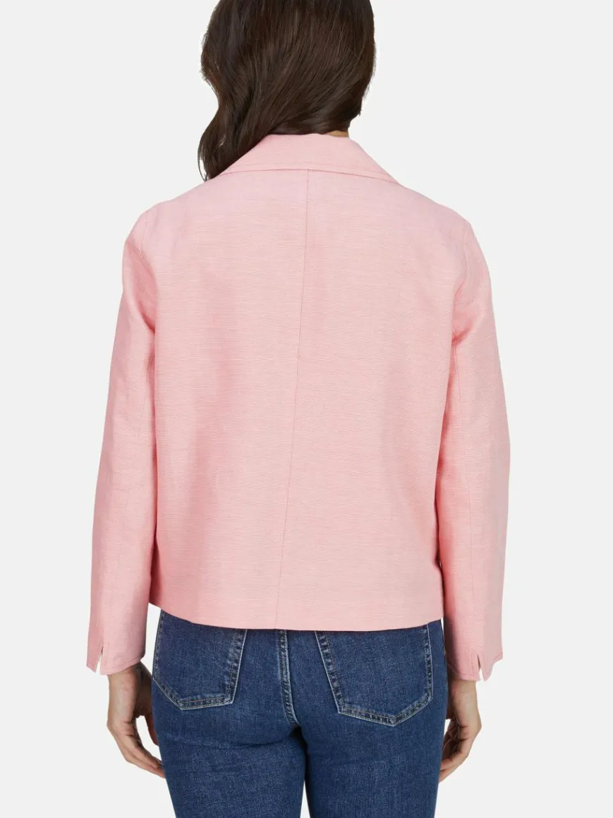 White Label Blazer*Damen Blazer rosa uni