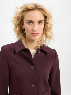 More & More Blazer*Damen Blazer aubergine uni