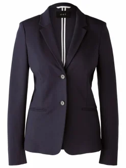 Oui Blazer*Damen Blazer blau uni