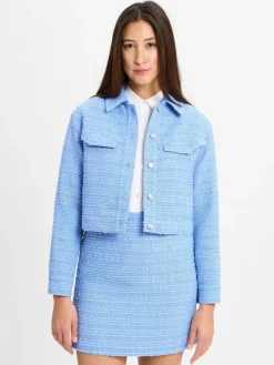 HUGO Blazer*Damen Blazer - Akulanna hellblau strukturiert
