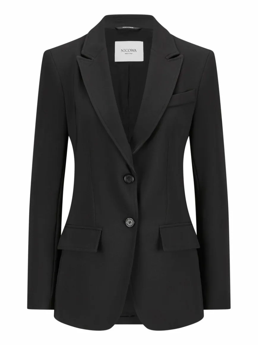 Nicowa Blazer*Damen Blazer - CARIWO schwarz uni
