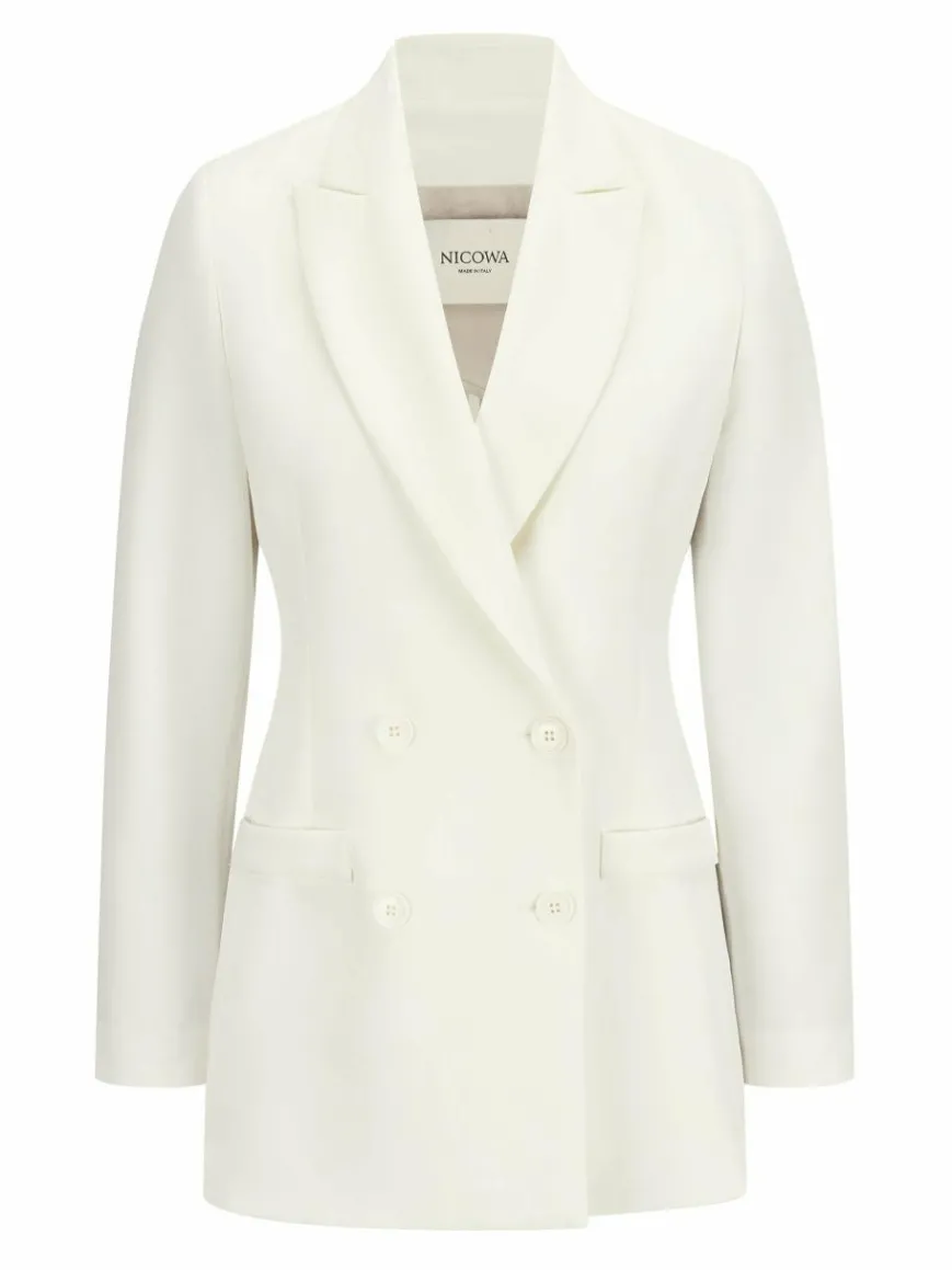 Nicowa Blazer*Damen Blazer - CORNOVA weiß uni