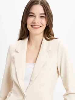 soyaconcept® Blazer*Damen Blazer - Daniela 1 ecru uni