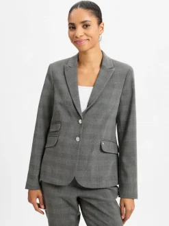 MOS MOSH Blazer*Damen Blazer - MMBlake Kimi grau kariert