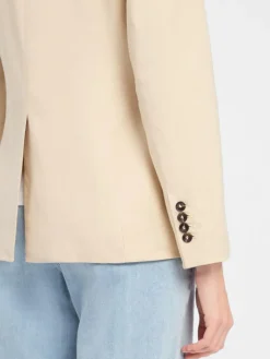 Marie Lund Blazer*Damen Blazer mit Leinen-Anteil beige uni