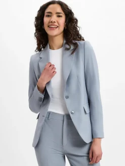 Drykorn Blazer*Damen Blazer mit Wollanteil - Bundrey hellblau uni