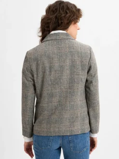 Tommy Hilfiger Blazer*Damen Blazer mit Wollanteil grau braun kariert