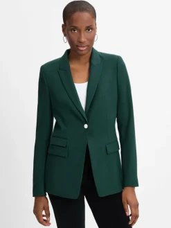 BOSS Blazer*Damen Blazer mit Woll-Anteil - Juicylara tanne uni