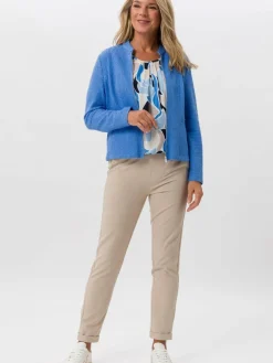 Frank Walder Sweatshirts & Sweatjacken*Damen Blazerjacke blau uni