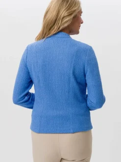 Frank Walder Sweatshirts & Sweatjacken*Damen Blazerjacke blau uni