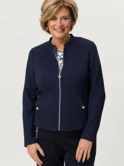 Frank Walder Sweatshirts & Sweatjacken*Damen Blazerjacke marine blau uni