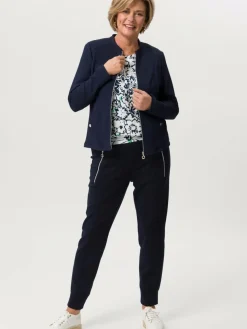 Frank Walder Sweatshirts & Sweatjacken*Damen Blazerjacke marine blau uni