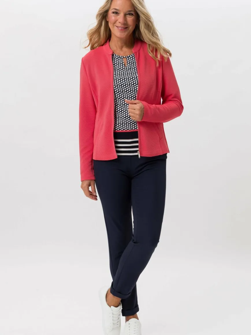 Frank Walder Blazer*Damen Blazerjacke koralle rot uni