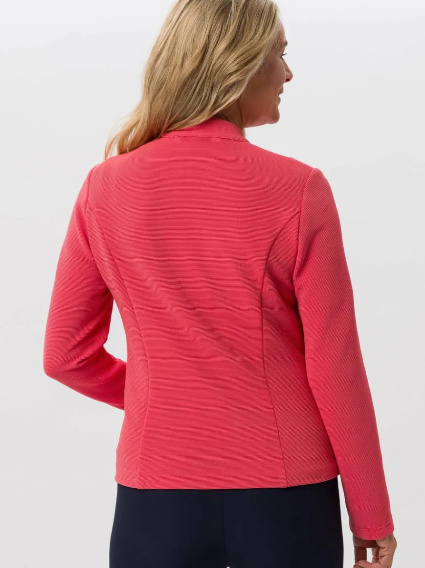 Frank Walder Blazer*Damen Blazerjacke koralle rot uni