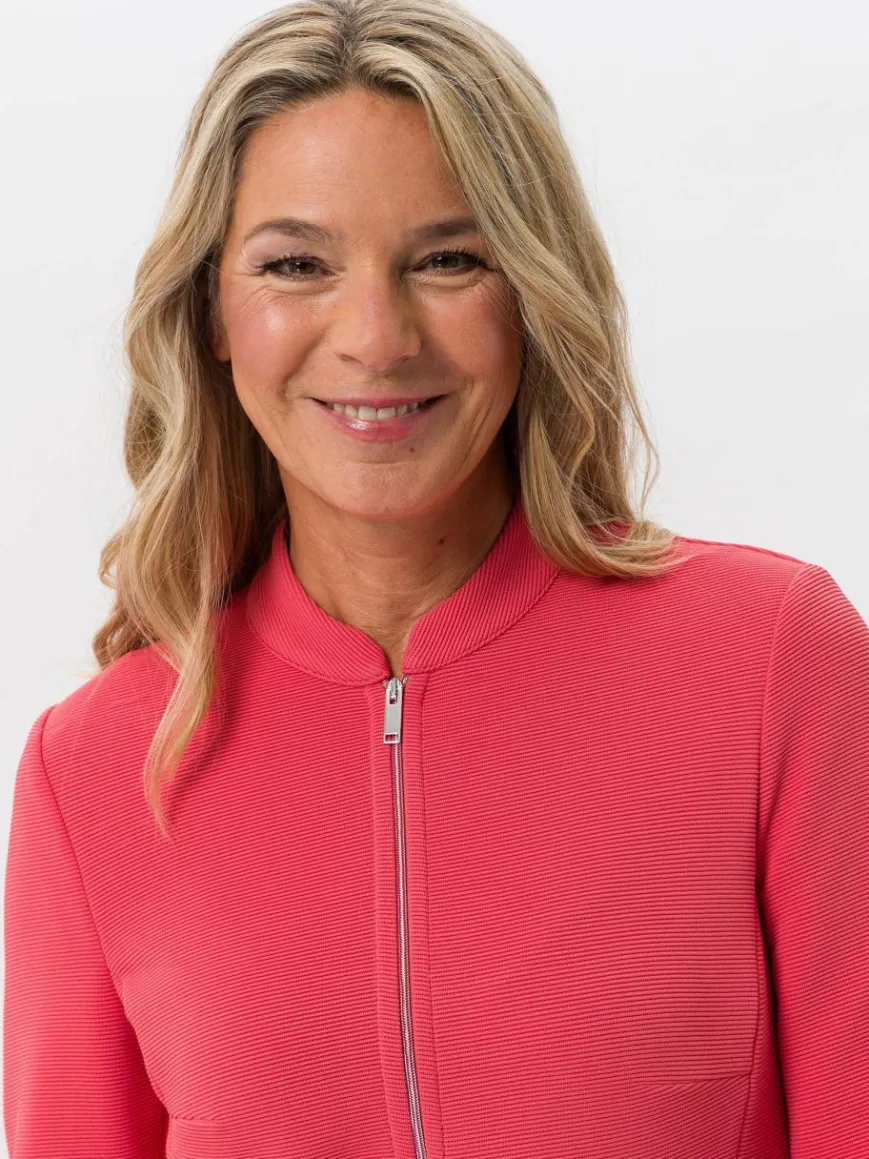 Frank Walder Blazer*Damen Blazerjacke koralle rot uni