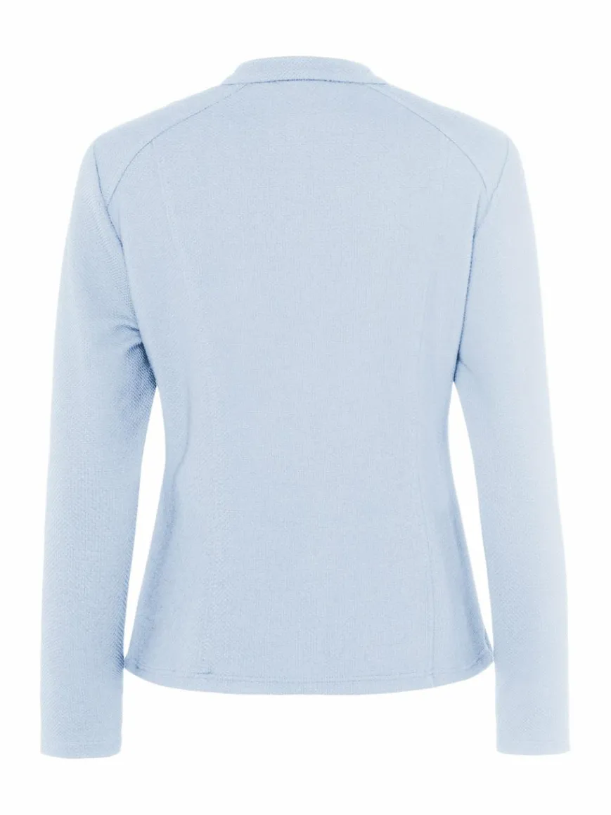 Frank Walder Sweatshirts & Sweatjacken*Damen Blazerjacke hellblau blau uni