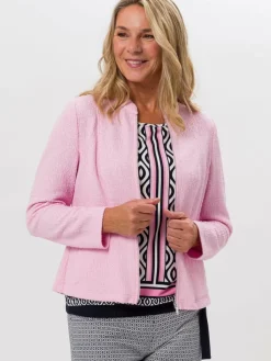 Frank Walder Sweatshirts & Sweatjacken*Damen Blazerjacke rosa uni