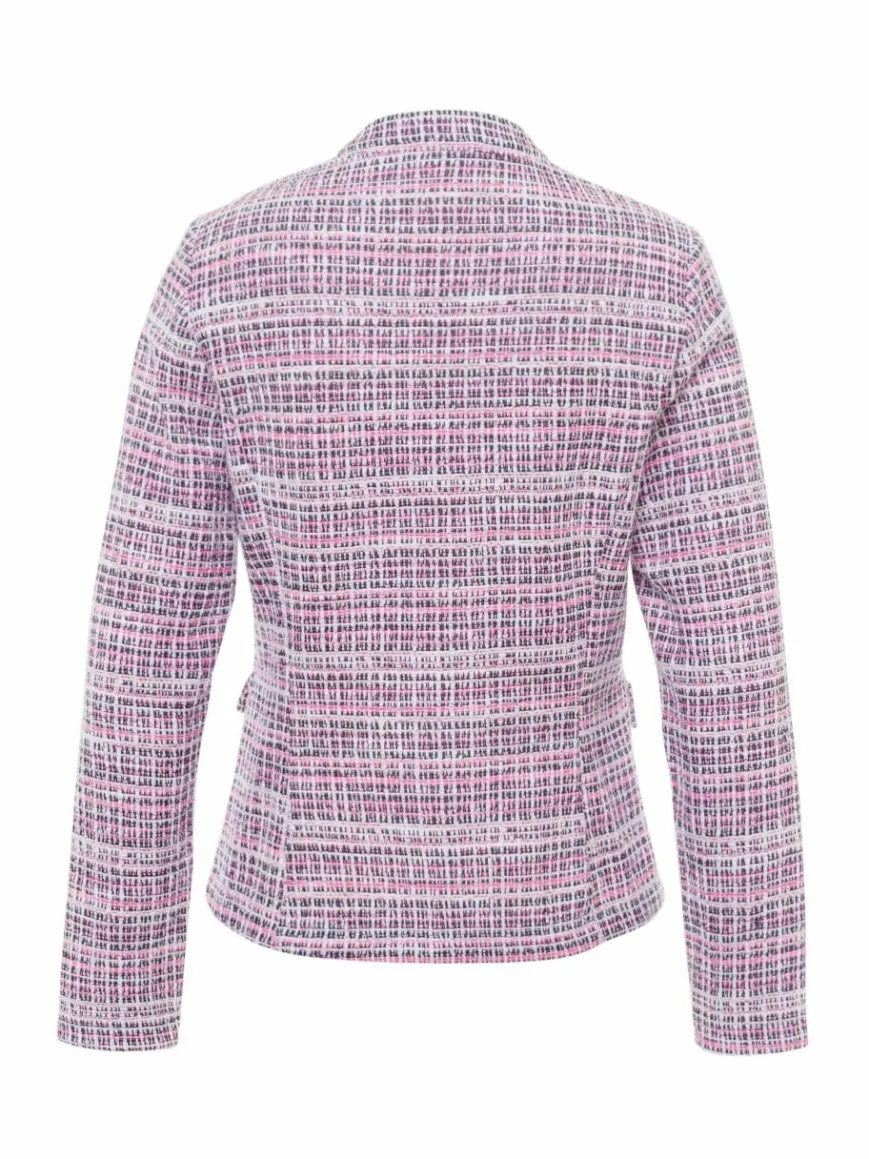 Frank Walder Sweatshirts & Sweatjacken*Damen Blazerjacke mehrfarbig gemustert