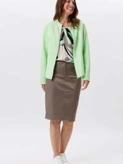 Frank Walder Blazer*Damen Blazerjacke grün uni