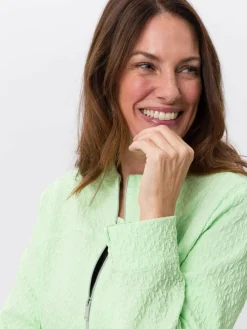 Frank Walder Blazer*Damen Blazerjacke grün uni