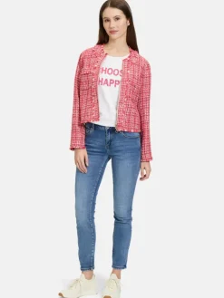 Betty Barclay Blazer*Damen Blazer-Jacke rot gemustert