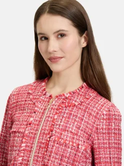 Betty Barclay Blazer*Damen Blazer-Jacke rot gemustert