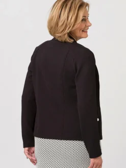 Frank Walder Sweatshirts & Sweatjacken*Damen Blazerjacke schwarz uni