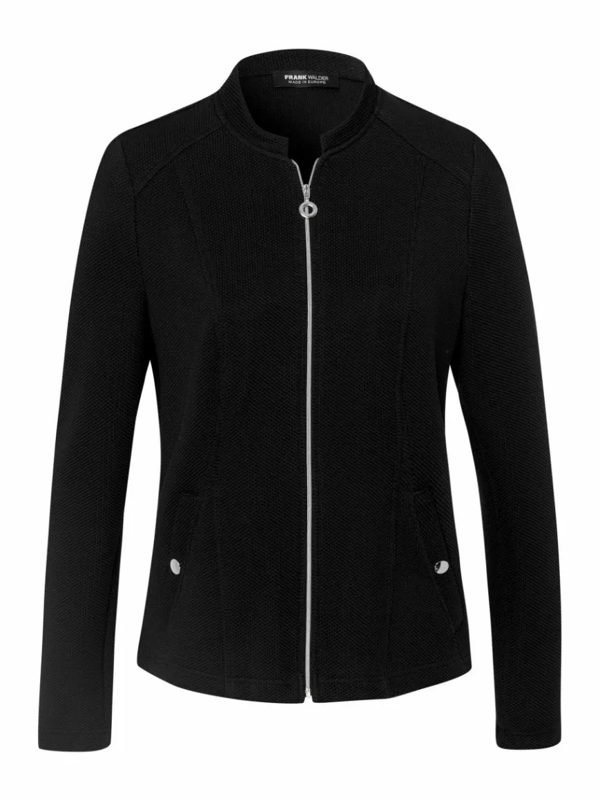 Frank Walder Sweatshirts & Sweatjacken*Damen Blazerjacke schwarz uni