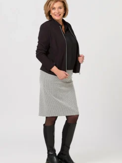 Frank Walder Sweatshirts & Sweatjacken*Damen Blazerjacke schwarz uni