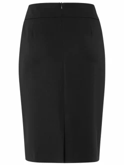 Frank Walder Röcke*Damen Bleistiftrock schwarz uni