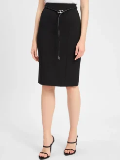 HUGO Röcke*Damen Bleistiftrock - Ropinea schwarz uni