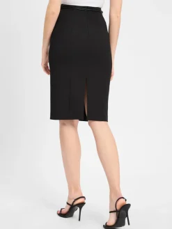 HUGO Röcke*Damen Bleistiftrock - Ropinea schwarz uni