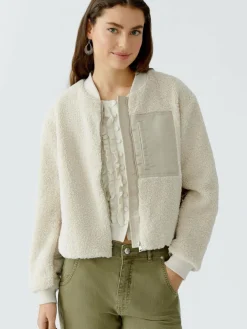 Oui Jacken & Westen*Damen Blouson beige uni