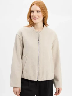 s.Oliver Jacken & Westen*Damen Blouson beige meliert