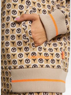 Carlo Colucci Sweatshirts & Sweatjacken*Damen Blouson - Dallinger beige kariert