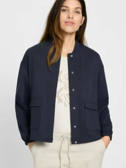 Olsen Jacken & Westen|Sweatshirts & Sweatjacken*Damen Blouson - Neo Comfort marine uni