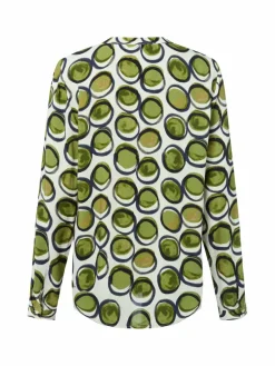 Franco Callegari Blusen*Damen Bluse ecru erbse gepunktet