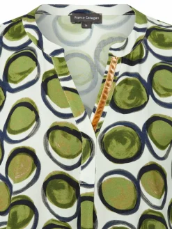 Franco Callegari Blusen*Damen Bluse ecru erbse gepunktet