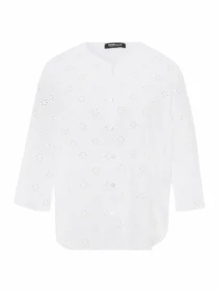 Frank Walder Blusen*Damen Bluse weiß uni