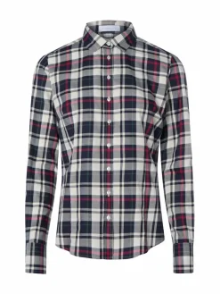 brookshire Blusen*Damen Bluse marine ecru kariert