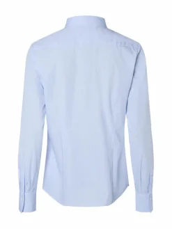 brookshire Blusen*Damen Bluse hellblau weiß gestreift