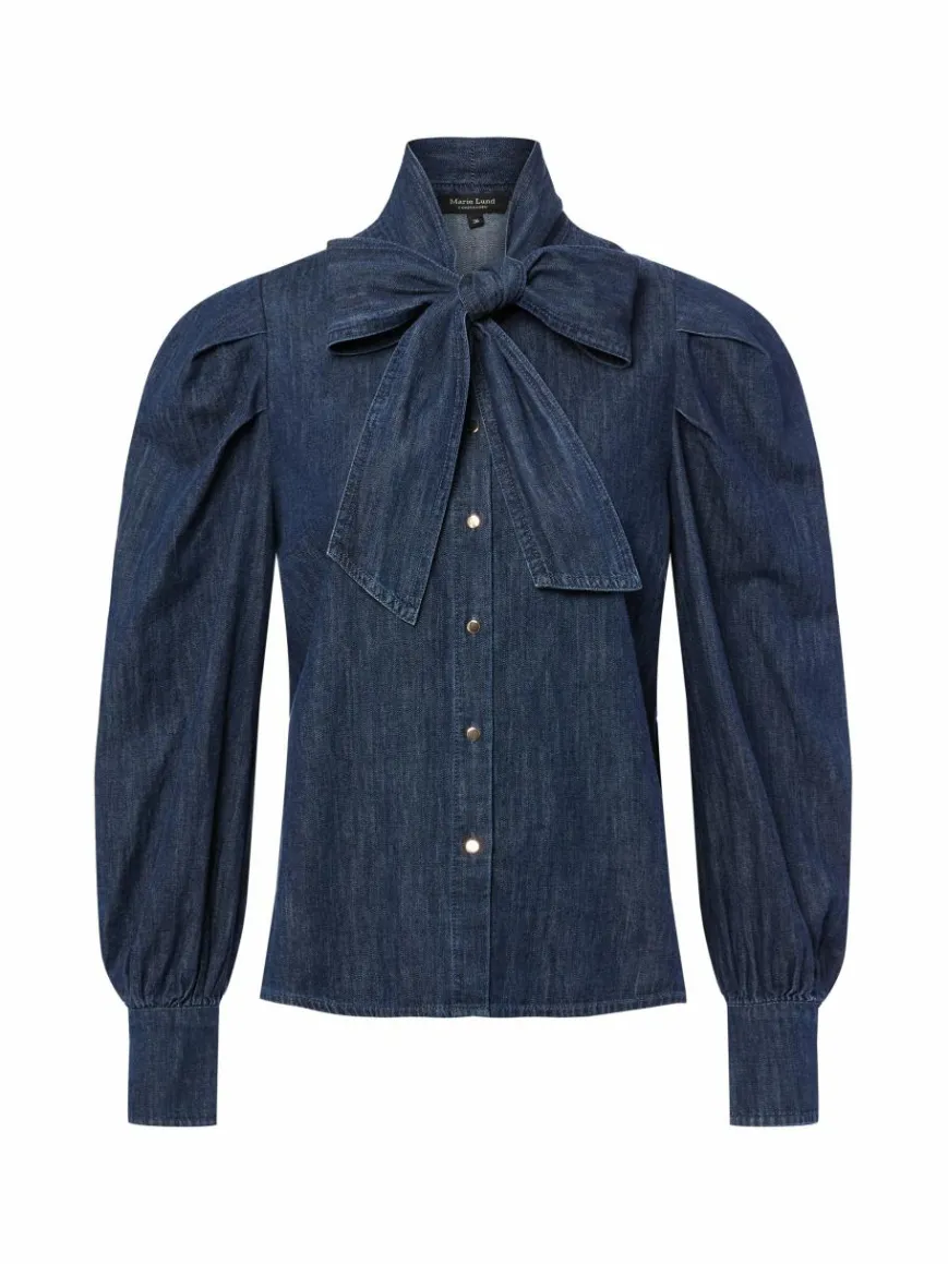 Marie Lund Blusen*Damen Bluse marine uni