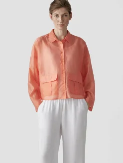 LCMT Blusen*Damen Bluse orange uni